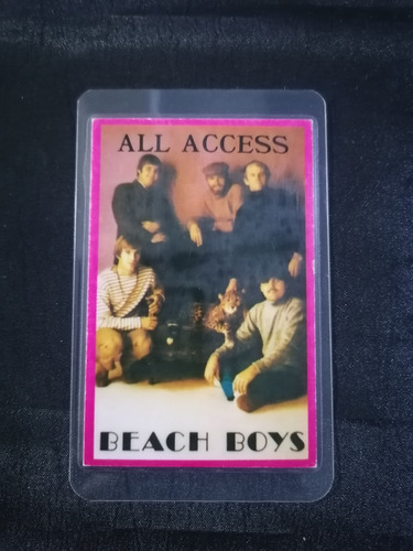 Beach Boys Tour Gafete Pass All Access Original