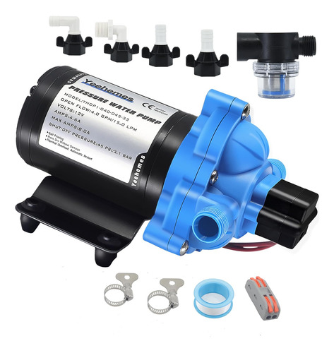 Bomba De Diafragma De Agua, 12 V Cc, Flujo De 4.0 Gpm, ...