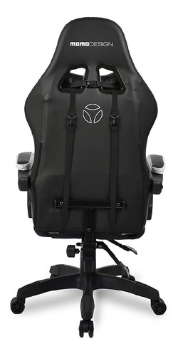 Imagen 5 de 7 de Silla Gamer Momodesign Negra Y Blanca Md-gc009-kw