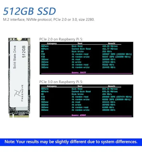 Freenove Adaptador M.2 Nvme Para Raspberry Pi 5