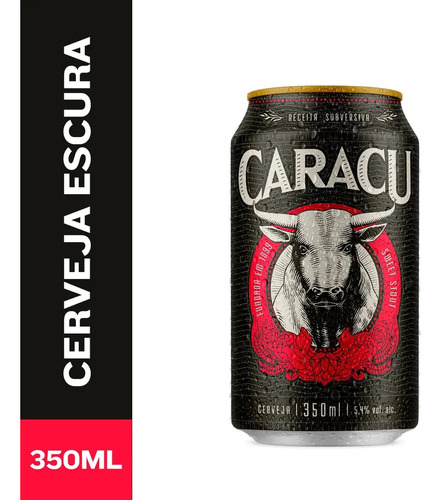 Cerveja Caracu Escura Lata 350ml - Kit Com 6