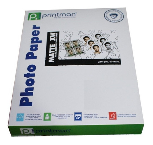 Imagen 1 de 7 de Papel Fotográfico Extra White. Postal 100 Hojas Envio Gratis