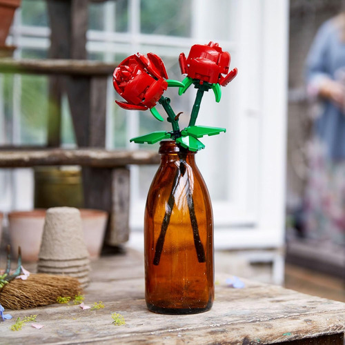 Lego Kit De Construcción De Rosas, Flores Artificiales Para