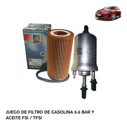 Juego De Filtro De Gasolina Y Aceite Vw Seat Skoda Audi Fsi