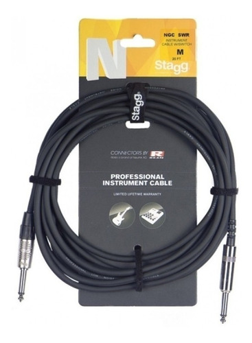 Stagg Cable Profesional Plug - Plug Neutrik 6 M Con Switch