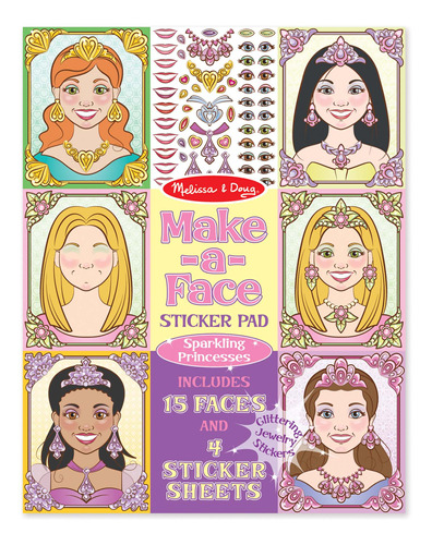Pad Stickers Caras Y Princesas Melissa & Doug