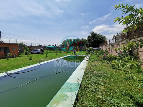 Casa En Venta En Yecapixtla Morelos De 1 Nivel Con Alberca Y Amplio Jardín
