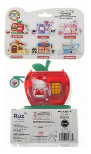 Sanrio Hello Kitty Mini Playset Con Accesorio Hello Kitty
