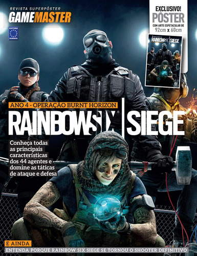 Superpôster Game Master - Rainbow Six, de a Europa. Editora Europa Ltda., capa mole em português, 2020