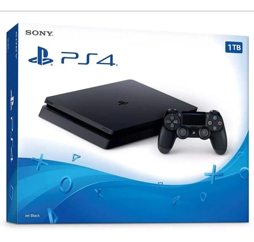 Playstation 4 Ps4 Slim 1 Tb Con 02 Controles Y 01 Juego Orig