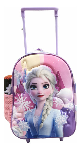 Mochila Frozen 12 Pulgadas Carrito Jardin Orig 30x24x12cm  .