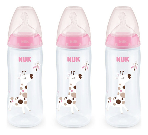 Pack De 3 Mamaderas Nuk First Choice Plus+ 300ml