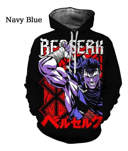 Sudadera De Manga Larga Con Estampado 3d Berserk