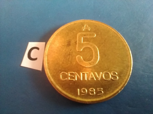 Monedas De La Argentina De 5 Centavos 1985 Australes (Usado)