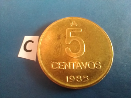 Monedas De La Argentina De 5 Centavos 1985 Australes 