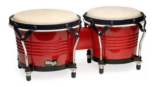 Bongo Stagg Latin Sb-200ch Madera 7.5''& 6.5'' Rims