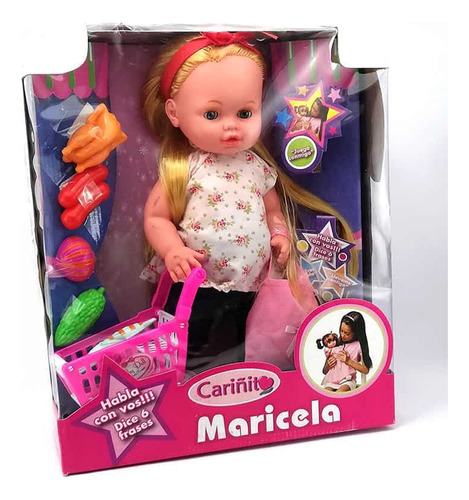 Muñeca Maricela Supermercado Con Accesorios Cariñito