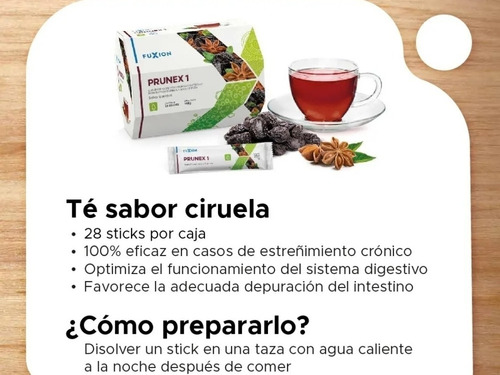 Fuxion Prunex 1 Te De Hierbas Limpieza De Cólon Detox - Prtb
