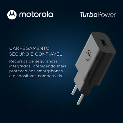 Carregador Fonte Turbo 20w Autorizada Motorola