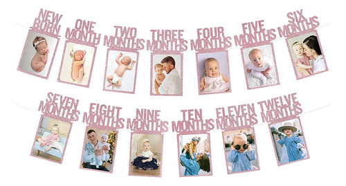Pancarta Con Foto De Primer Cumpleaños Para Bebé