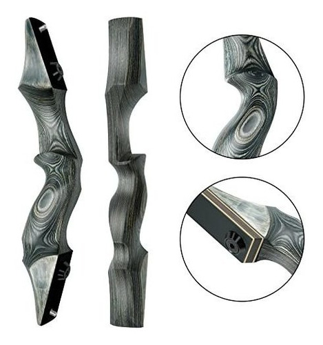 Arco Recurvo De Madera Y Fibra De Vidrio 50 Lbs Mano Izqda.