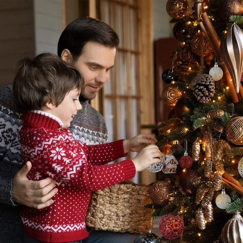 Adornos Para Árboles De Navidad, Adornos Navideños, 100 Piez
