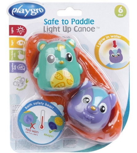 Imagen 4 de 5 de Juguete Baño Bebe Playgro Safe To Paddle Light Up Maternelle