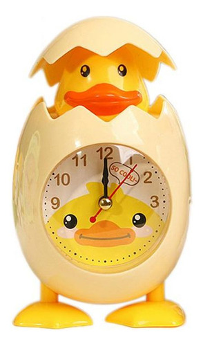 Reloj Despertador Con Forma De Pollito De Dibujos Animados C