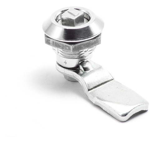 Fecho Lingueta Com Atuador Quadrado 8mm Cromado - 50 Unds