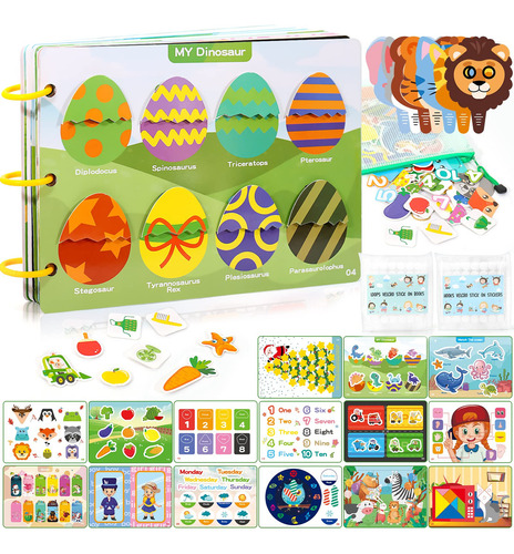 Veojoy Montessori Toys - Libro Ocupado Para Niños Pequeño.