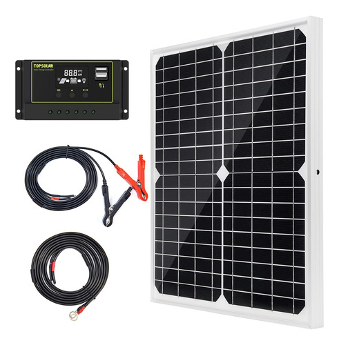 Kit De Panel Solar De 20 W 12 V Con Controlador De Carga Sol