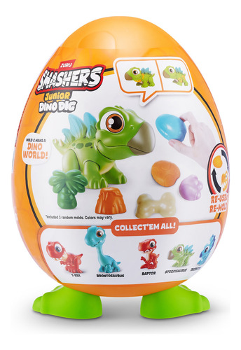 Zuru Smashers Junior Dino Dig Huevo Chico Jurassic Sorpresa