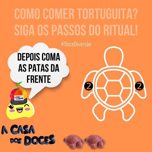 Caixa Tortuguita - Chocolate Arcor - Todos Sabores