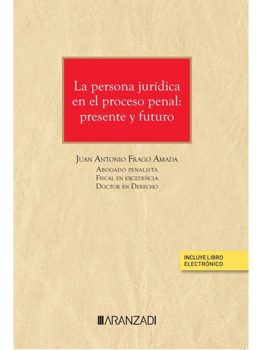 Libro La Persona Juridica En El Proceso Penal Presente Y ...