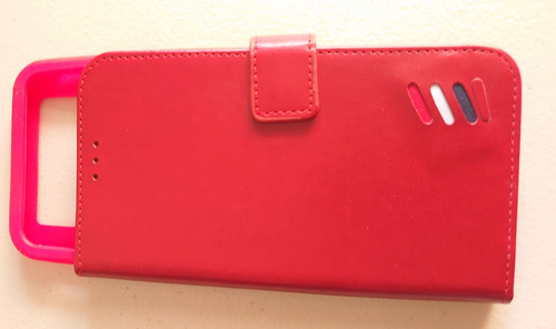 Funda Protector De Celular Rojo Sintético 15.5 Cm Altura Rojo Lisa