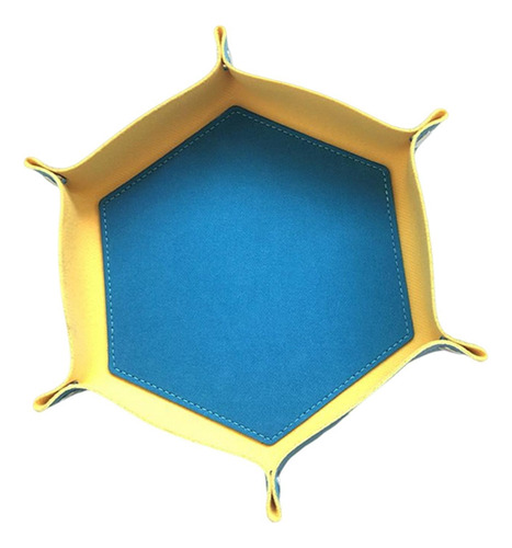 Tapete De Dados Portátil De Piel Sintética Con Bandeja Para