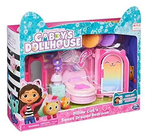 Gabbys Dollhouse Sweet Dreams Bedroom Pillow Cat