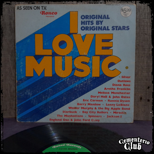 Compilado - Ronco - I Love Music Usa 1976 Vinilo Lp