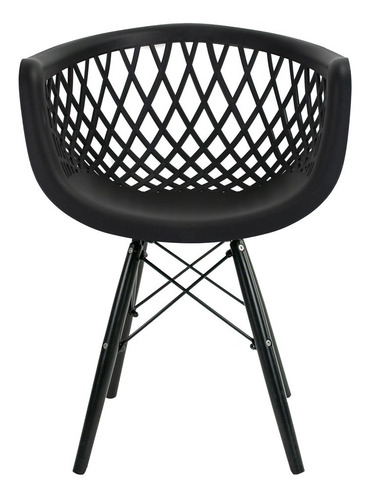 Imagem 3 de 6 de 6 Cadeiras Web Cloe Dsw Pp Preto - Artilumiancao