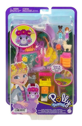 Muñeca Conjunto Polly Pocket Aventura De Campamento Llama