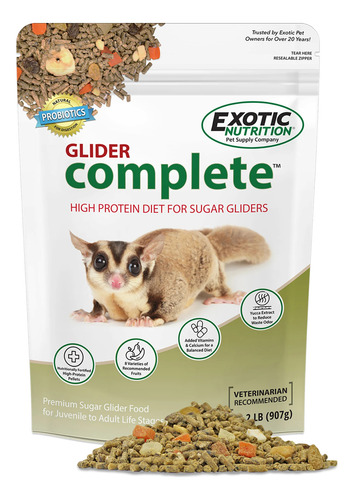 Alimento Proteinas Pellets Fruta Planeadores De Azucar