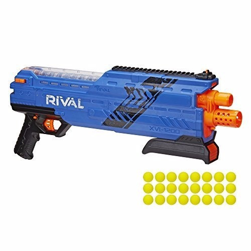 Pistola Nerf Rival Atlas Xvi1200 2 Rondas 24 Tiros Azul