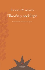 Filosofia Y Sociologia - Adorno,theodor