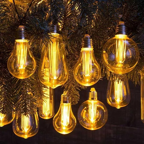 Pack X 4 Lampara Led Globo G95 8w Filamento Vintage Ambar Ultra Calida 2200k 900lm 220v