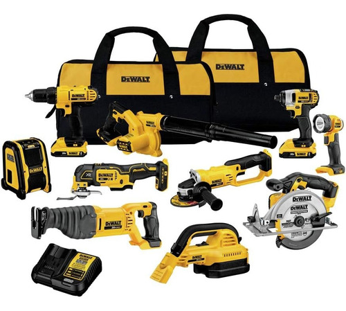 Kit Combinado De 10 Herramientas De 20v Max Dewalt Dck1020d2