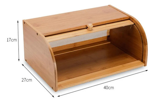 Recipiente De Madera Tradicional Para Guardar Pan, Caja De A