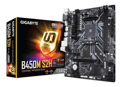 Placa Mãe Gigabyte B450m S2h Amd Am4 Ddr4 Ryzen B450 Matx