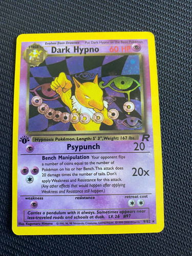 Juego De Carta Pokemon Alternativa Dark Hypno