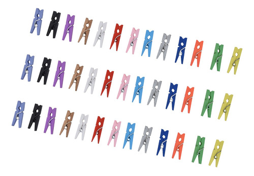 Miniclip, 100 Unidades, Color Madera, Madera, Abedul, Tarjet