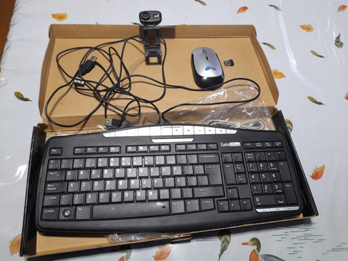 Vendo Teclado Satellite Ak-817+mouse Inalambrico+cámara Pc